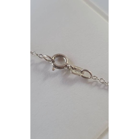 Vintage 925 Diamond Accent Cross Pendant Necklace - Picture 9 of 10